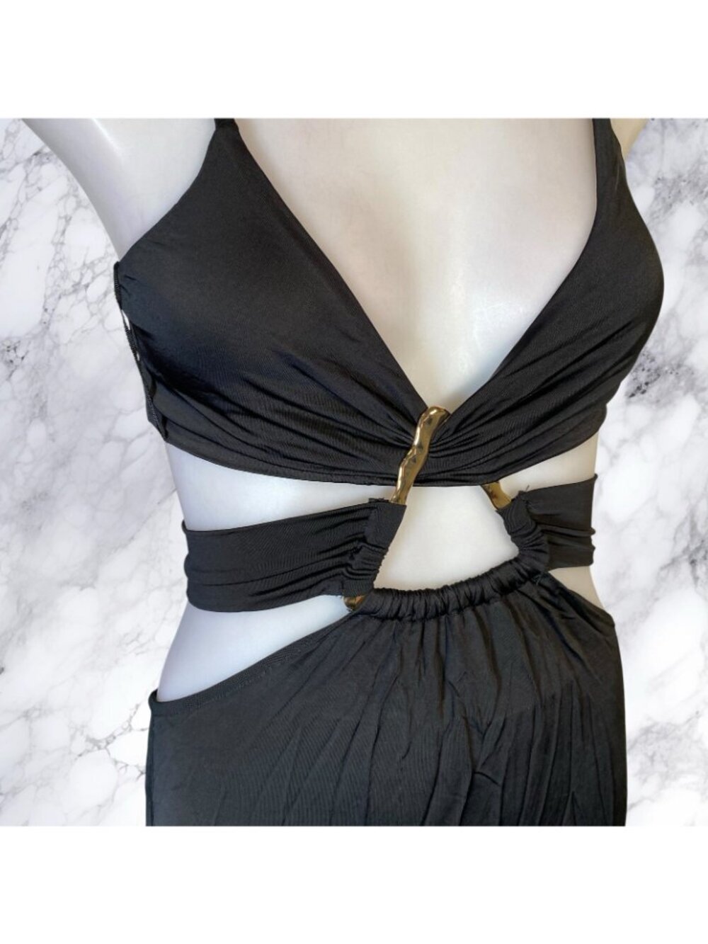 Michael Costello x REVOLVE Milan Gown in Black - Picture 10 of 10